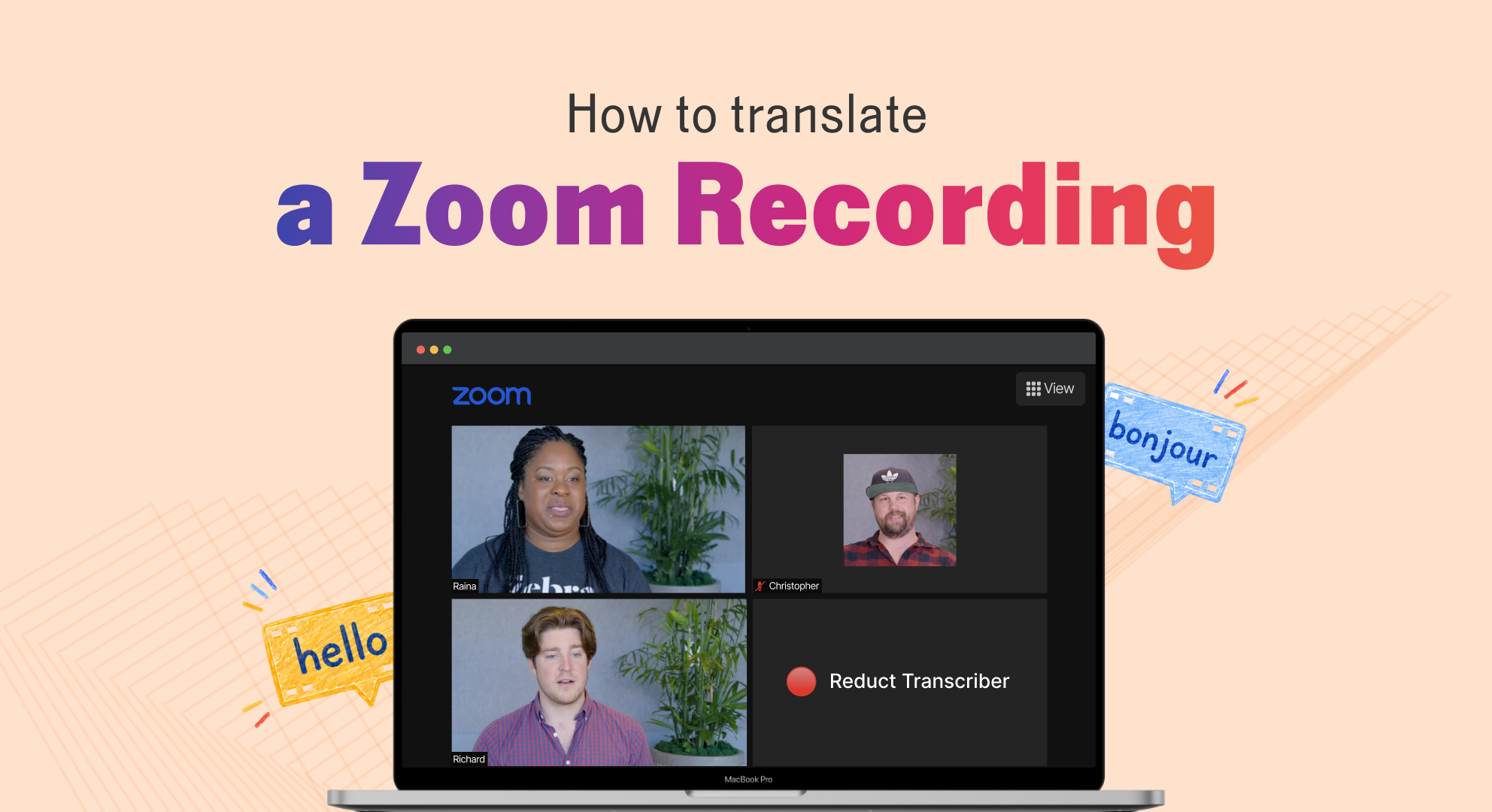 How to Translate a Zoom Recording