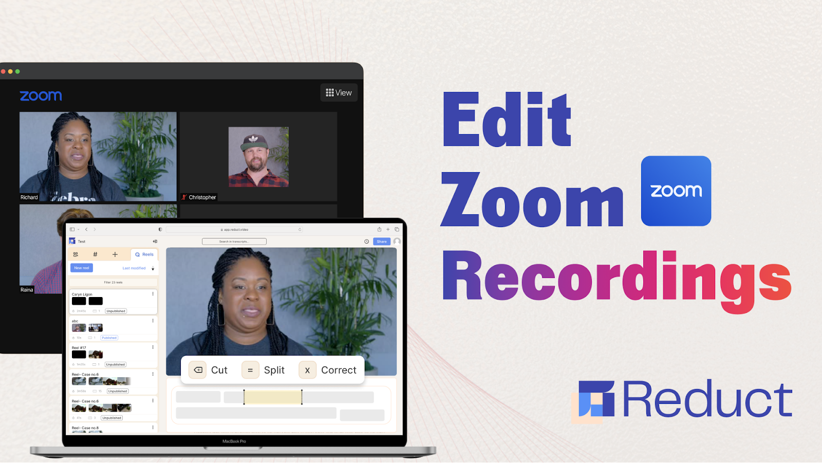 How to Edit Zoom Recording in Reduct - The Easiest Way