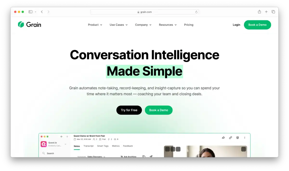 Grain landing page portuguese
