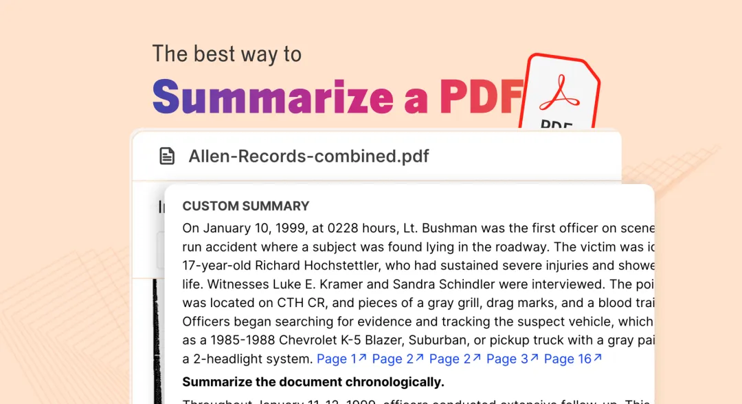 The Best Way to Summarize a PDF