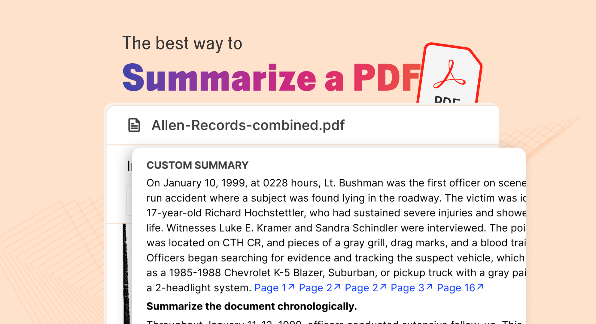The Best Way to Summarize a PDF