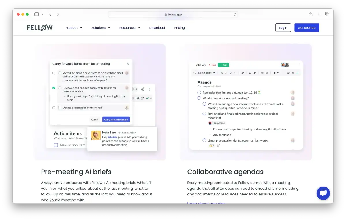 Fellow App Features
