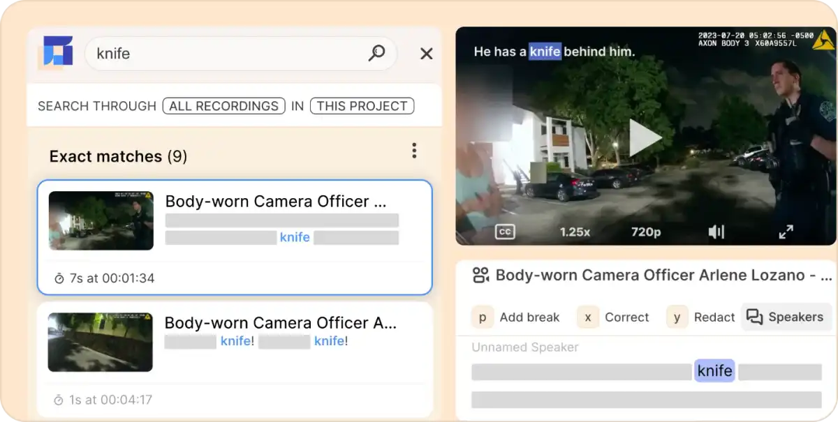 TranscribeDigitalEvidence