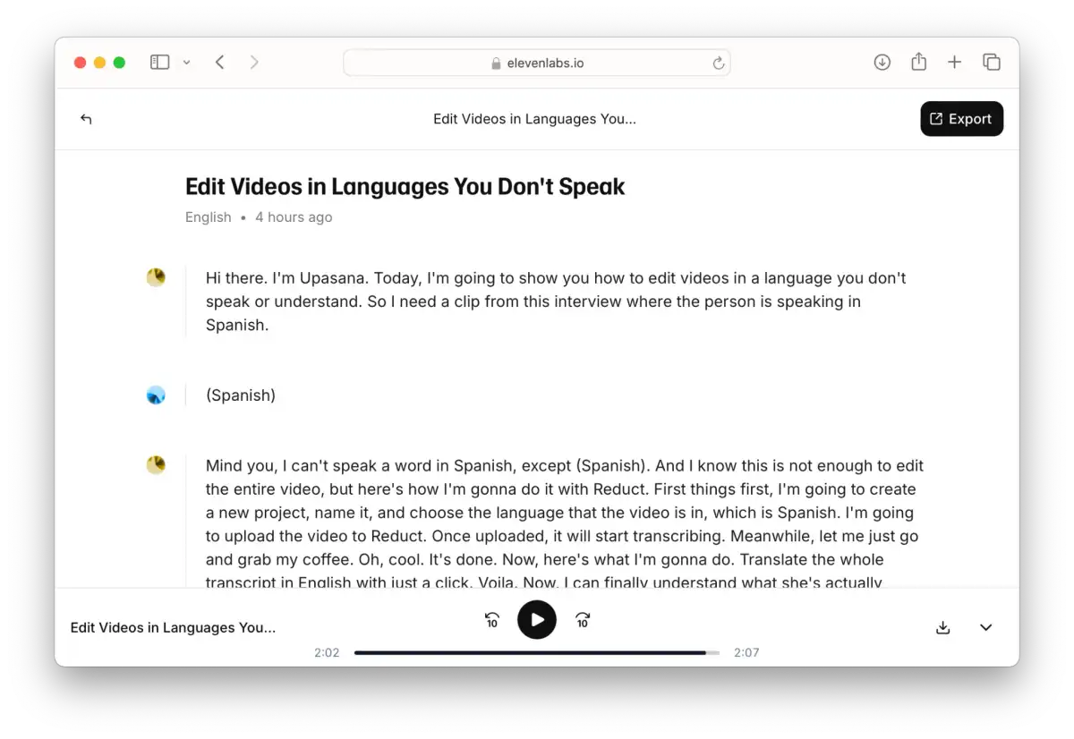 ElevenlabsTranscriptionInterface