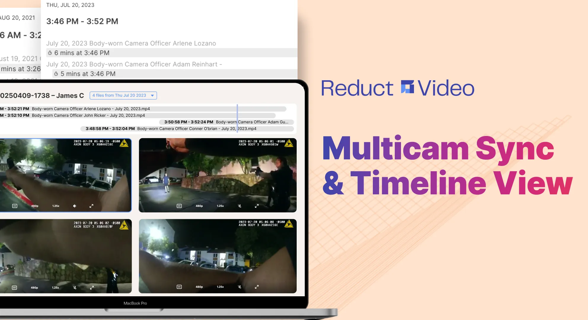Discovery Review With Multicam Sync and Timeline View