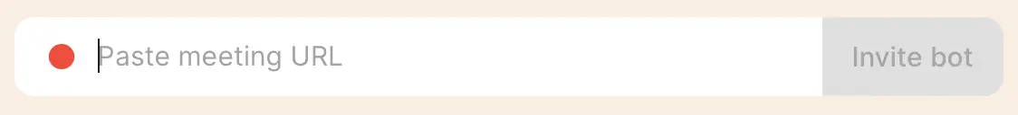 Screenshot of Reduct's live meeting URL field