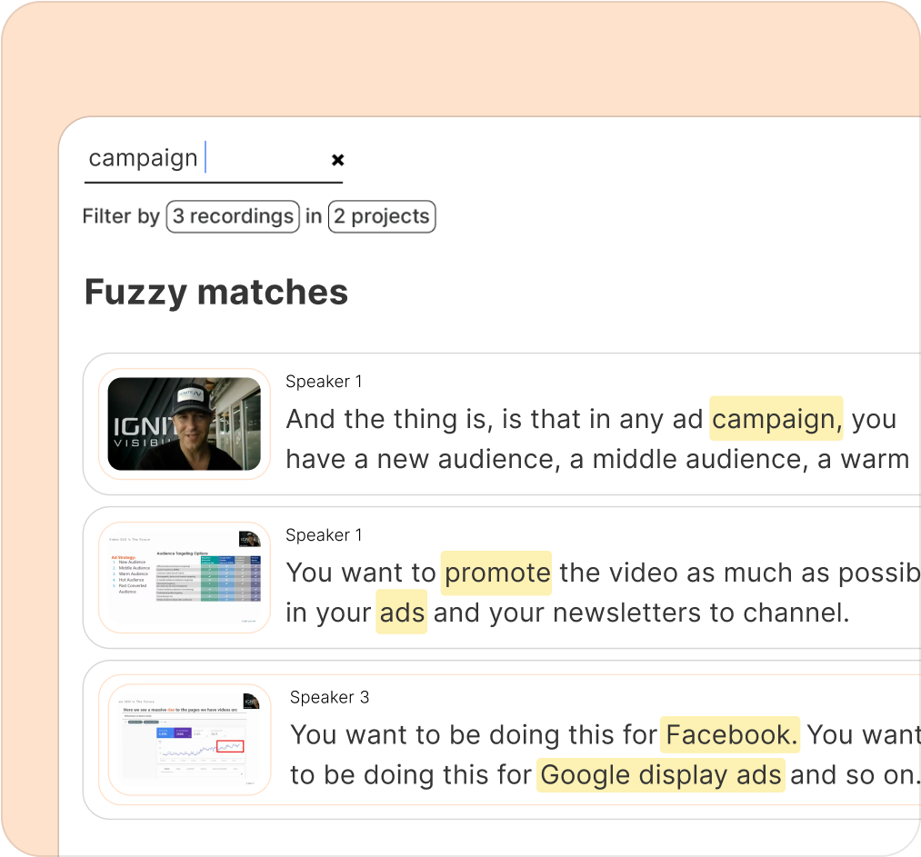 Searching for fuzzy matches in Reduct