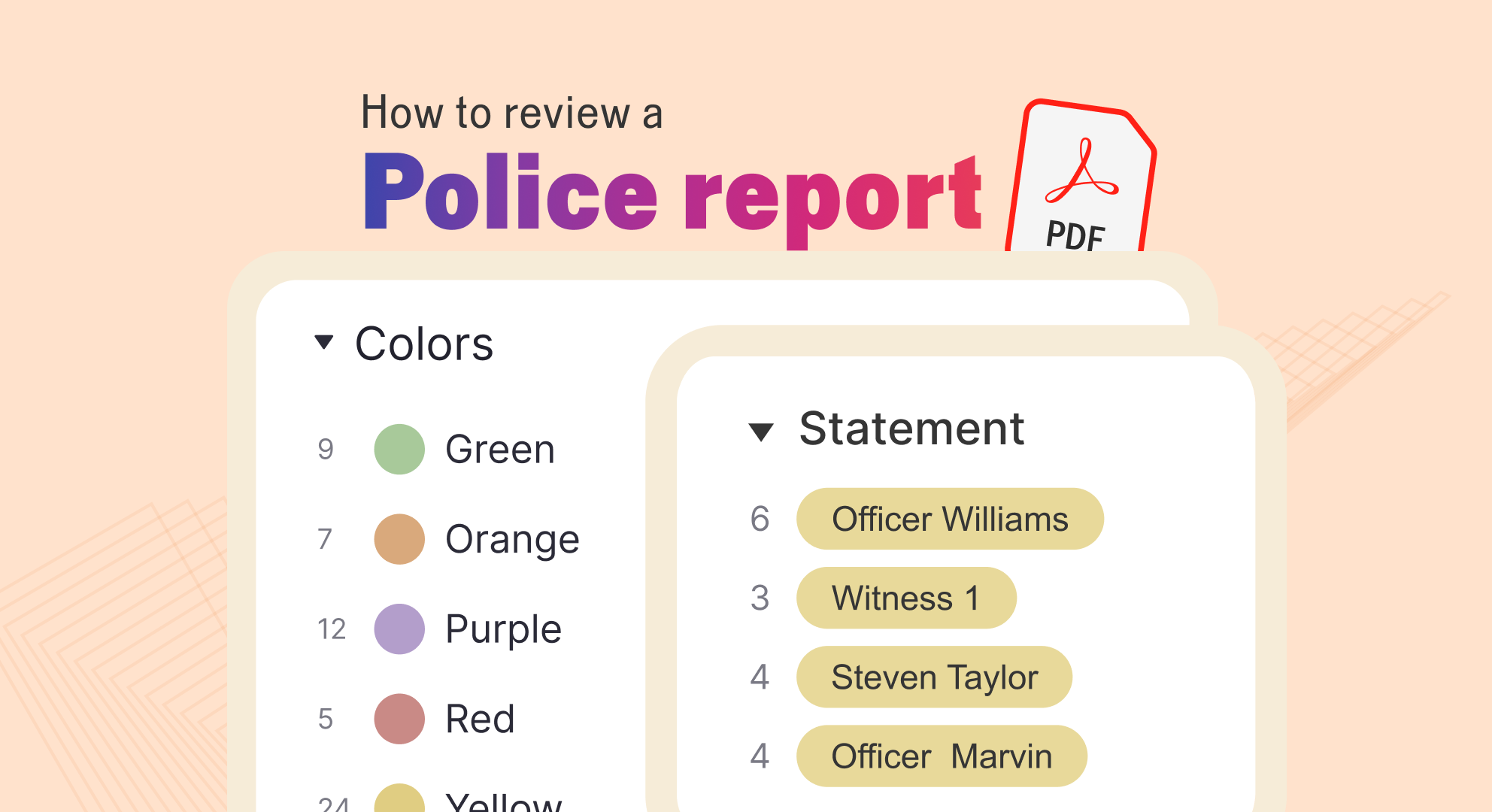 How to Review a Police Report in Reduct