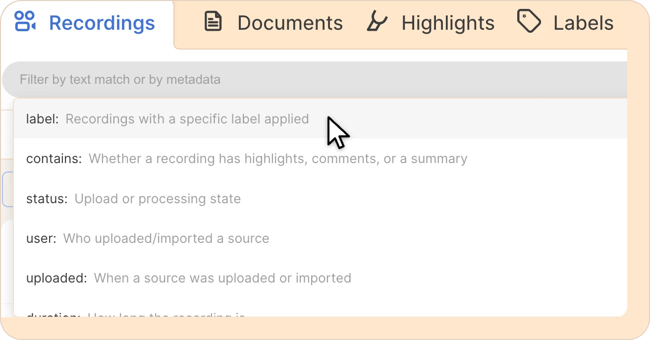 FilteringOptions" title="Filtering Options