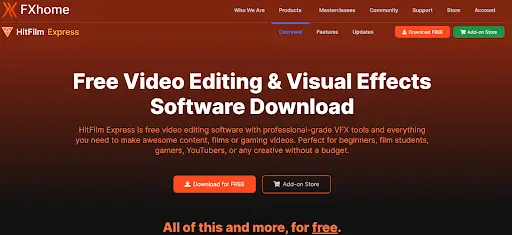 hitfilm-landing-page