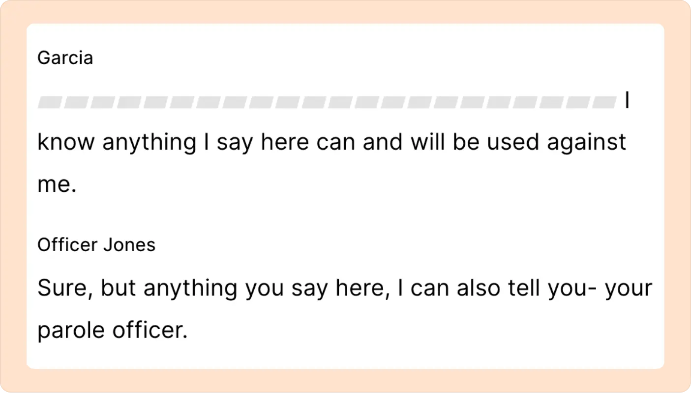 Screenshot representing Reduct's silence detection