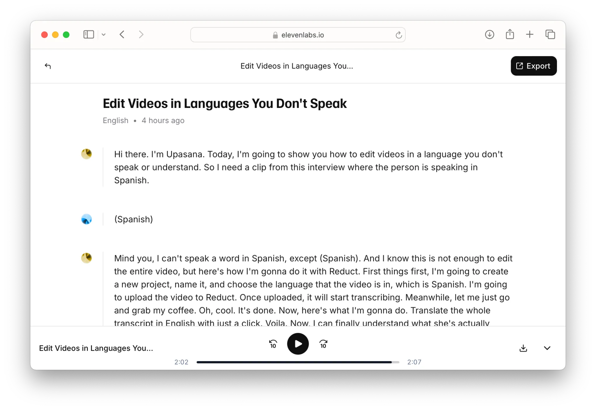ElevenlabsTranscriptionInterface