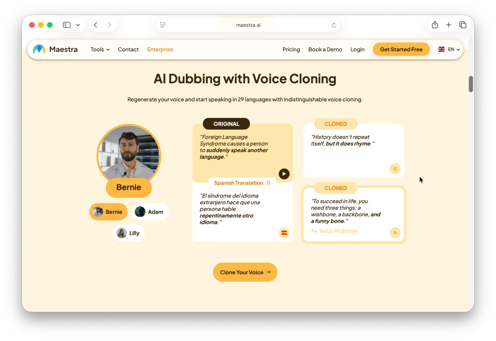 An image of Maestra translator